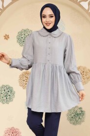 Grey Modest Tunic 40691GR - 3