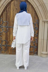 İce Blue Hijab Tunic 9106BZM - 4