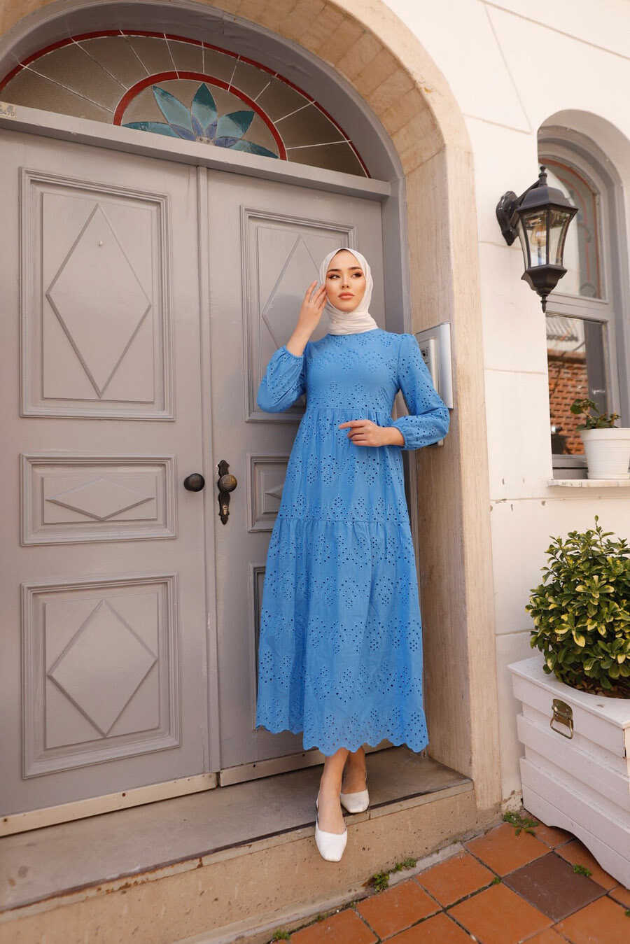 İndigo Blue Hijab Dress 1073IM
