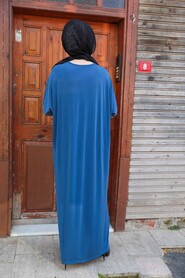 İndigo Blue Hijab Dress 1497IM - 2