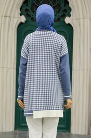 İndigo Blue Hijab Knitwear Tunic 20152IM - 3