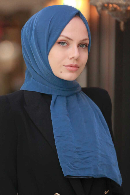 İndigo Blue Hijab Shawl 5099IM - NEVA STYLE