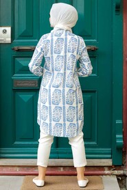 İndigo Blue Hijab Tunic 11540IM - 2