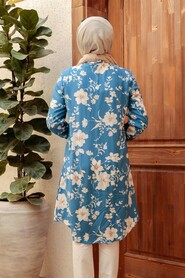 İndigo Blue Hijab Tunic 11554IM - 3