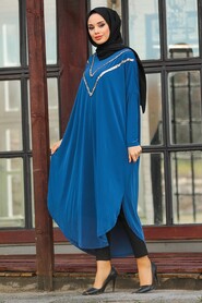 İndigo Blue Hijab Tunic 1264IM - 2