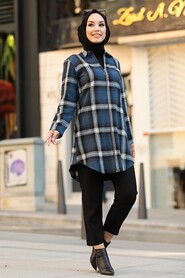 İndigo Blue Hijab Tunic 20031IM - 1