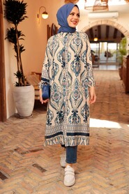 İndigo Blue Hijab Tunic 226045IM - 2