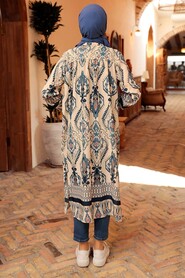 İndigo Blue Hijab Tunic 226045IM - 4