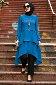İndigo Blue Hijab Tunic 2420IM - 1
