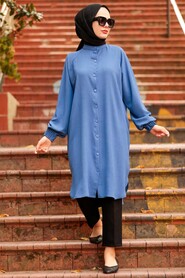 İndigo Blue Hijab Tunic 2433IM - 1