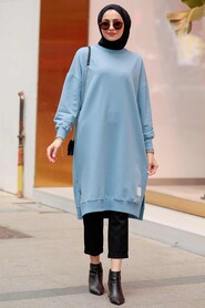İndigo Blue Hijab Tunic 30645IM - 1