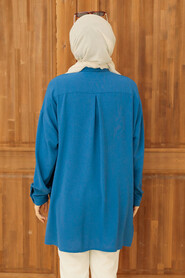 İndigo Blue Hijab Tunic 3793IM - 2