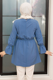 İndigo Blue Hijab Tunic 40461IM - 2