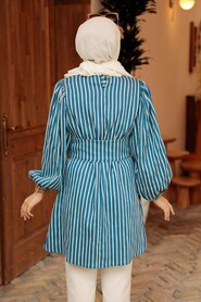 İndigo Blue Hijab Tunic 40682IM - 3