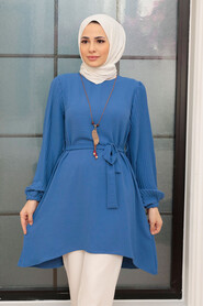 İndigo Blue Hijab Tunic 41022IM - 1