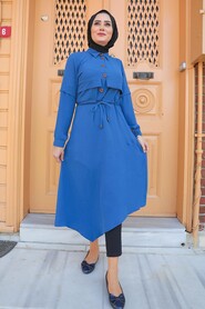 İndigo Blue Hijab Tunic 508IM - 1