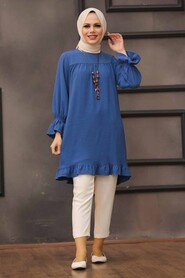İndigo Blue Hijab Tunic 528IM - 1