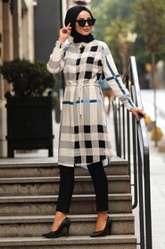 İndigo Blue Hijab Tunic 5599IM - 2