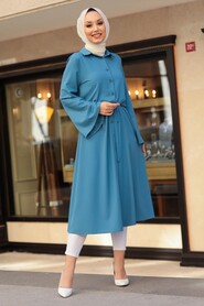 İndigo Blue Hijab Tunic 5607IM - 2