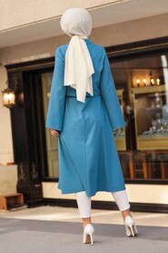 İndigo Blue Hijab Tunic 5607IM - 6