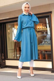 İndigo Blue Hijab Tunic 5607IM - 3