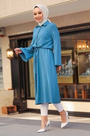İndigo Blue Hijab Tunic 5607IM - 4