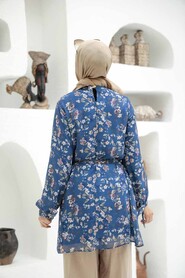 İndigo Blue Hijab Tunic 56330IM - 2