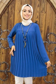 İndigo Blue Hijab Tunic 567IM - 1