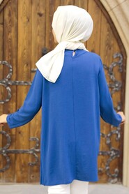 İndigo Blue Hijab Tunic 567IM - 2
