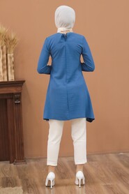 İndigo Blue Hijab Tunic 5724IM - 2
