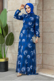 İndigo Blue Modest Dress 27945IM - 1