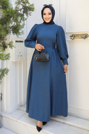 İndigo Blue Modest Dress For Women 5962IM - 2