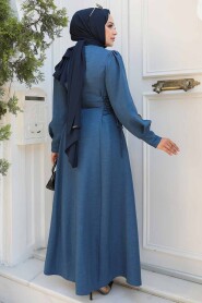 İndigo Blue Modest Dress For Women 5962IM - 3
