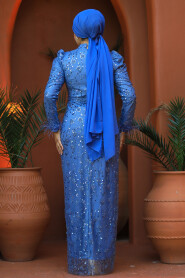 İndigo Blue Modest Gown 52061IM - 4