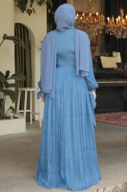 İndigo Blue Modest Prom Dress 44591IM - 3