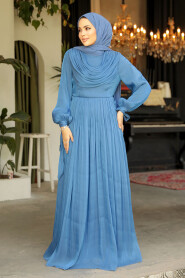 İndigo Blue Modest Prom Dress 44591IM - 1