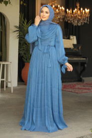 İndigo Blue Modest Prom Dress 44591IM - 2