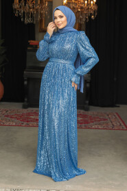 İndigo Blue Modest Prom Dress 44961IM - 2
