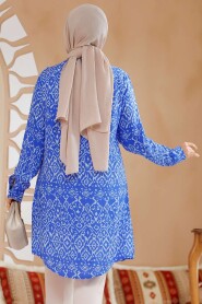 İndigo Blue Modest Top 11684IM - 3