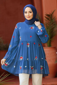 İndigo Blue Modest Top 40882IM - 2