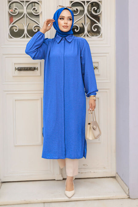 İndigo Blue Modest Top 41401IM - NEVA STYLE