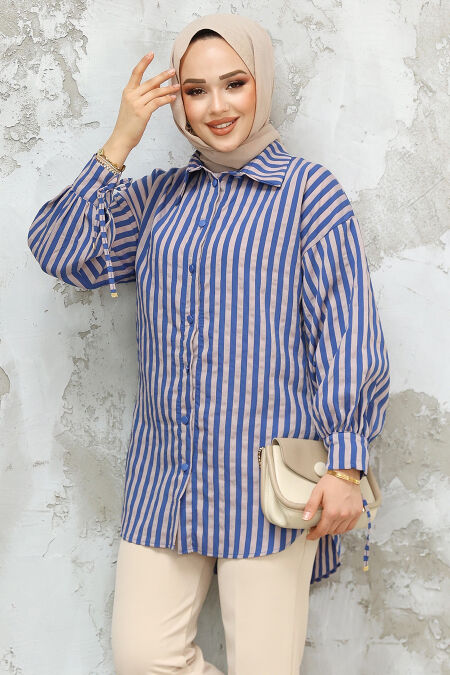 İndigo Blue Modest Tunic 10152IM - NEVA STYLE