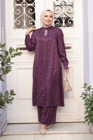 Jacquard Damson Modest Two-Piece Set 76671MU - 2