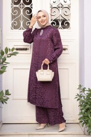 Jacquard Damson Modest Two-Piece Set 76671MU - 3