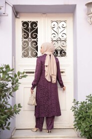 Jacquard Damson Modest Two-Piece Set 76671MU - 4