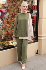 Khaki Hijab Double Suit 5235HK - 1