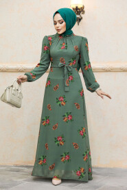 Khaki Hijab For Women Dress 27943HK - 2