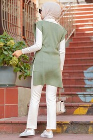 Khaki Hijab Knitwear Sweater 46500HK - 2