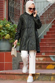 Khaki Hijab Raincoat 8921HK - 1