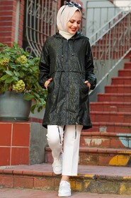 Khaki Hijab Raincoat 8921HK - 2